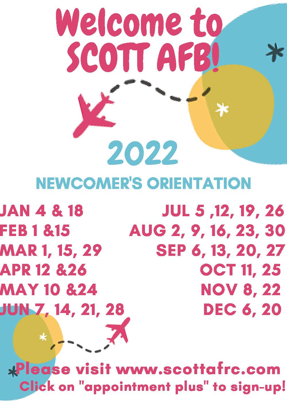 Dates for the newcomer's zoom